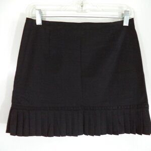 STELLA McCartney Italy pleated mini skirt black school girl designer size 6 US